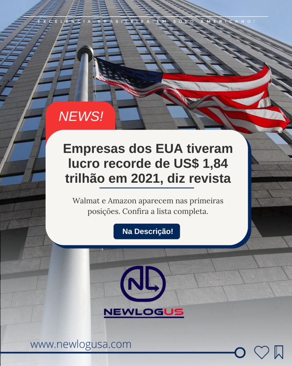 You are currently viewing Empresas dos EUA tiveram lucro recorde de US$ 1,84 trilhão em 2021, diz revista